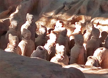 guerreros de terracota